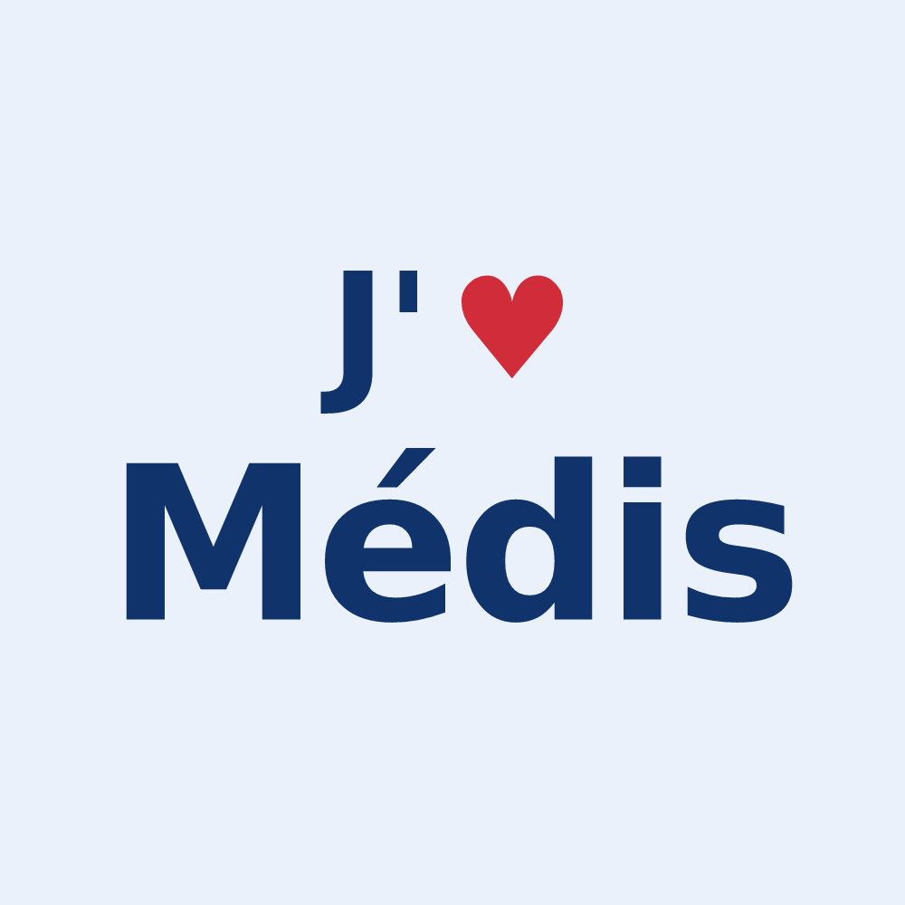 Sticker personnalisé Médis — design J'aime Médis