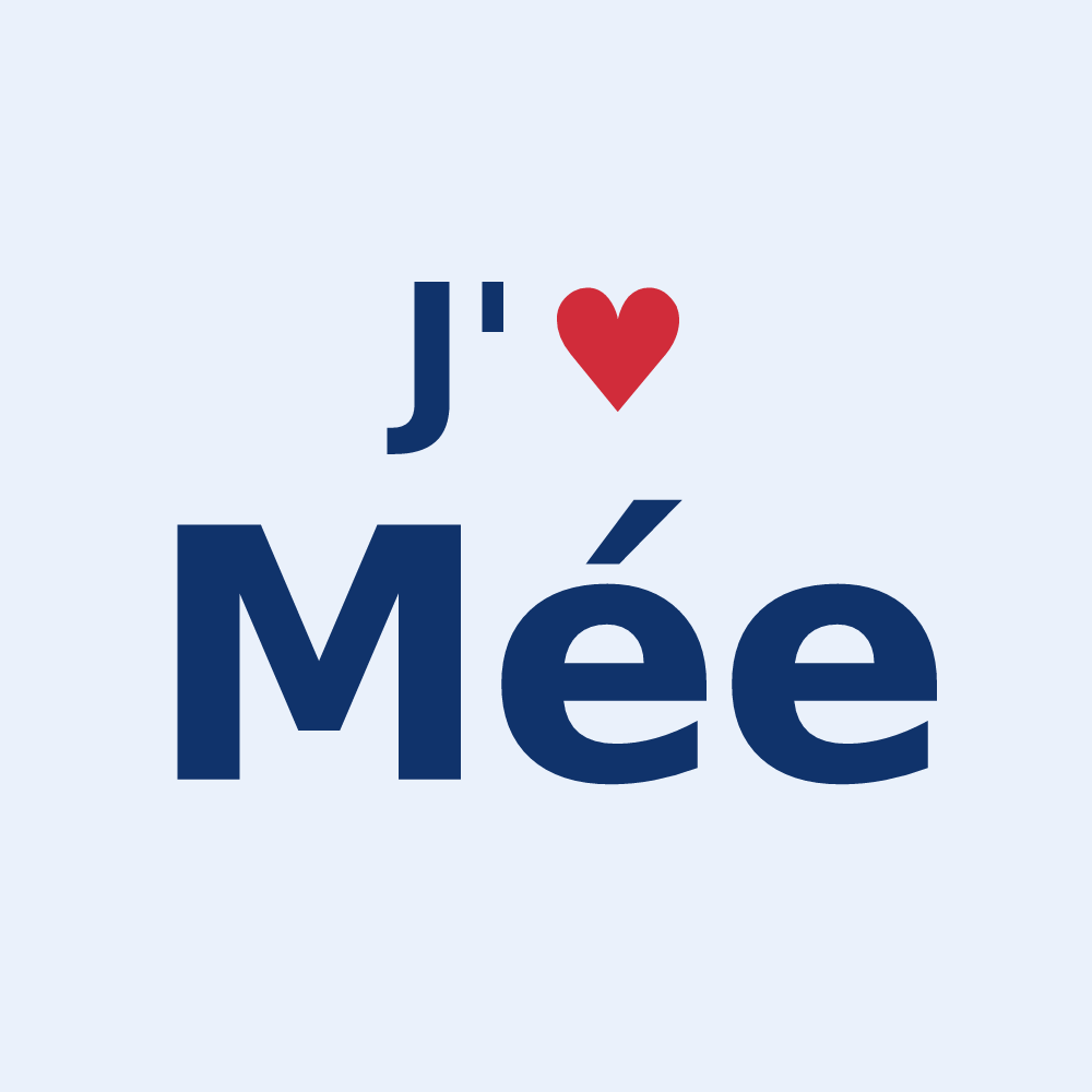 Sticker personnalisé Mée — design J'aime Mée