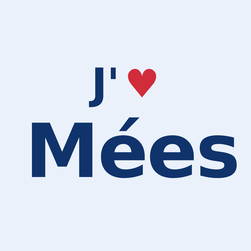 Sticker personnalisé Mées — design J'aime Mées