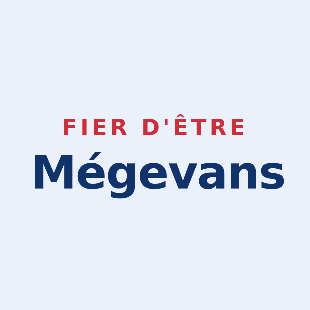 Sticker « Fier d'être Mégevans » — design pour Mégevette