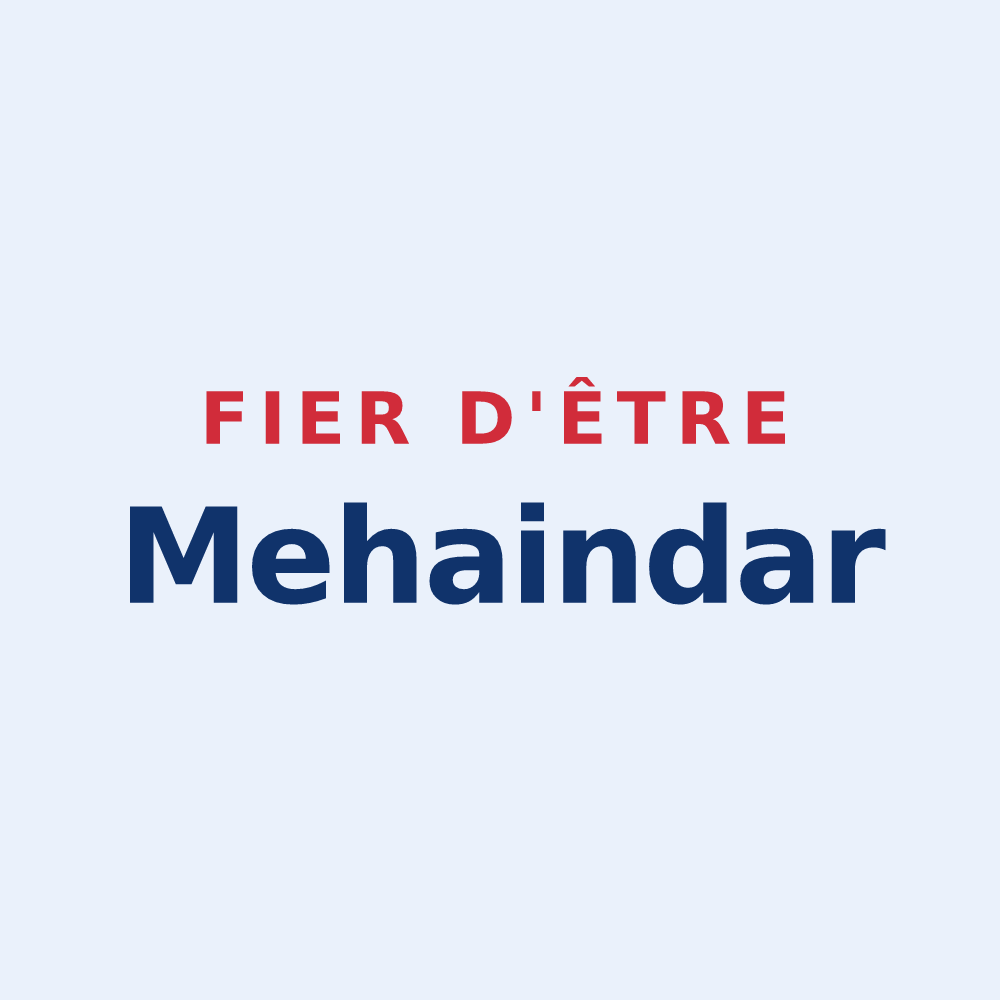 Sticker « Fier d'être Mehaindar » — design pour Méharin