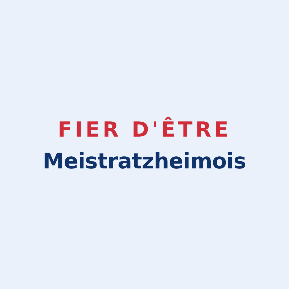 Sticker « Fier d'être Meistratzheimois » — design pour Meistratzheim