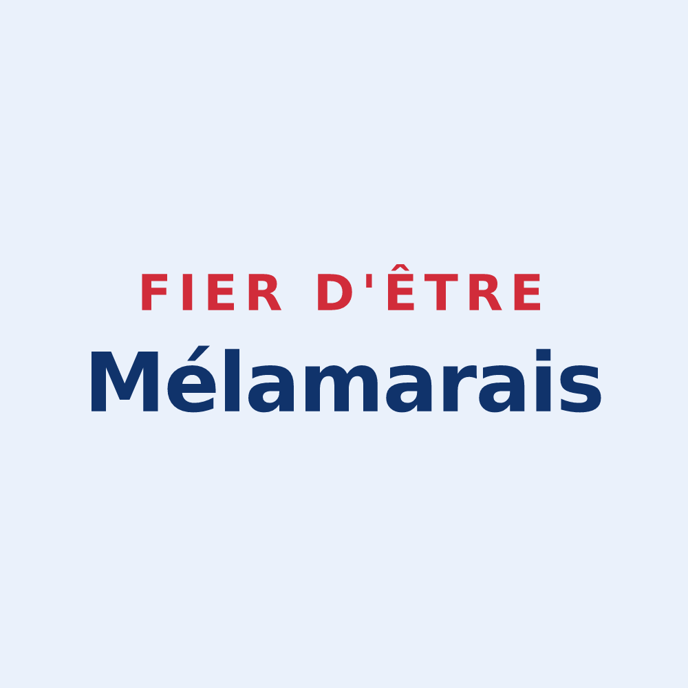 Sticker « Fier d'être Mélamarais » — design pour Mélamare