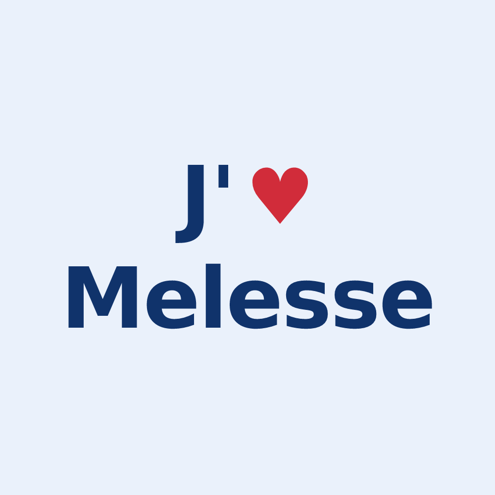 Sticker personnalisé Melesse — design J'aime Melesse