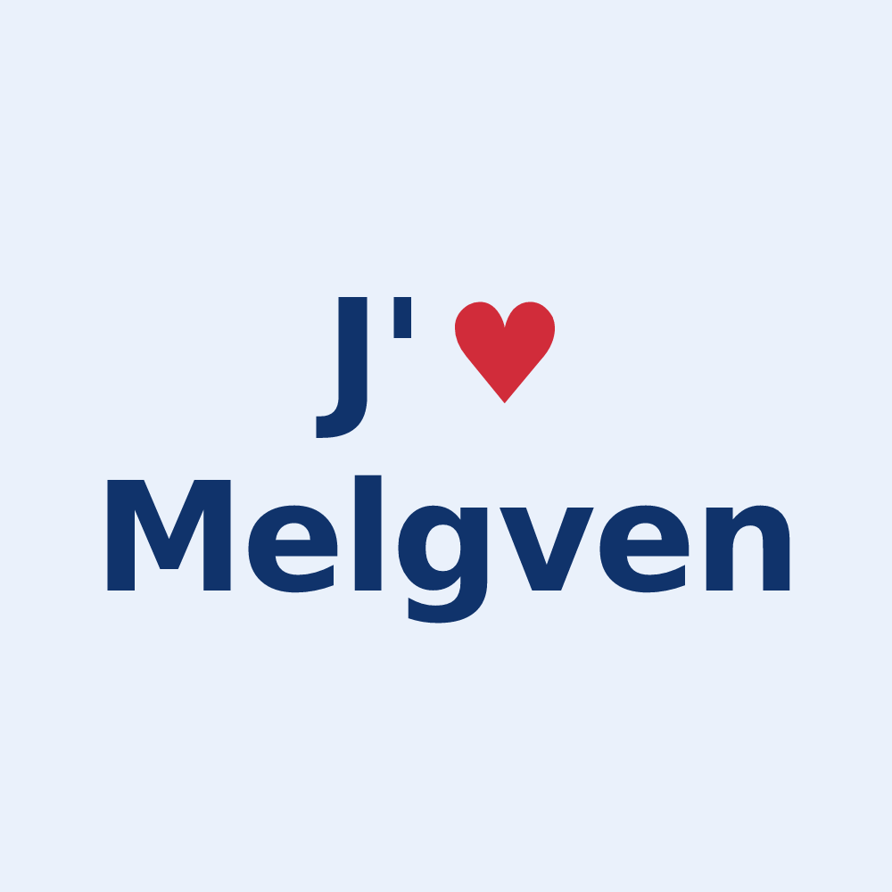 Sticker personnalisé Melgven — design J'aime Melgven