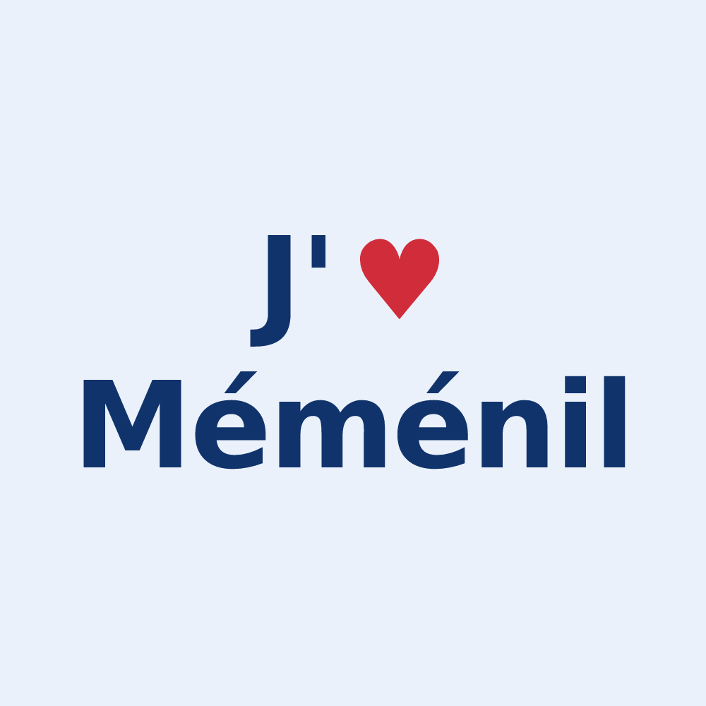 Sticker personnalisé Méménil — design J'aime Méménil