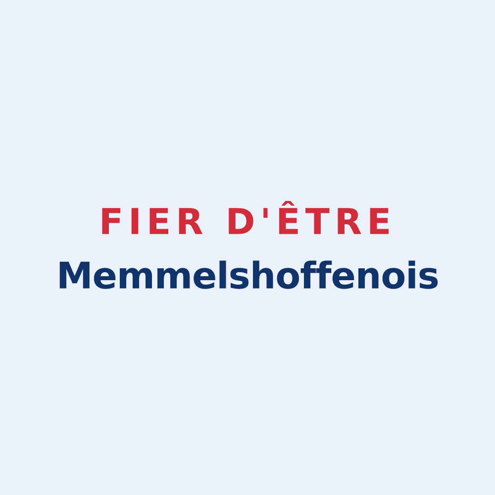 Sticker « Fier d'être Memmelshoffenois » — design pour Memmelshoffen