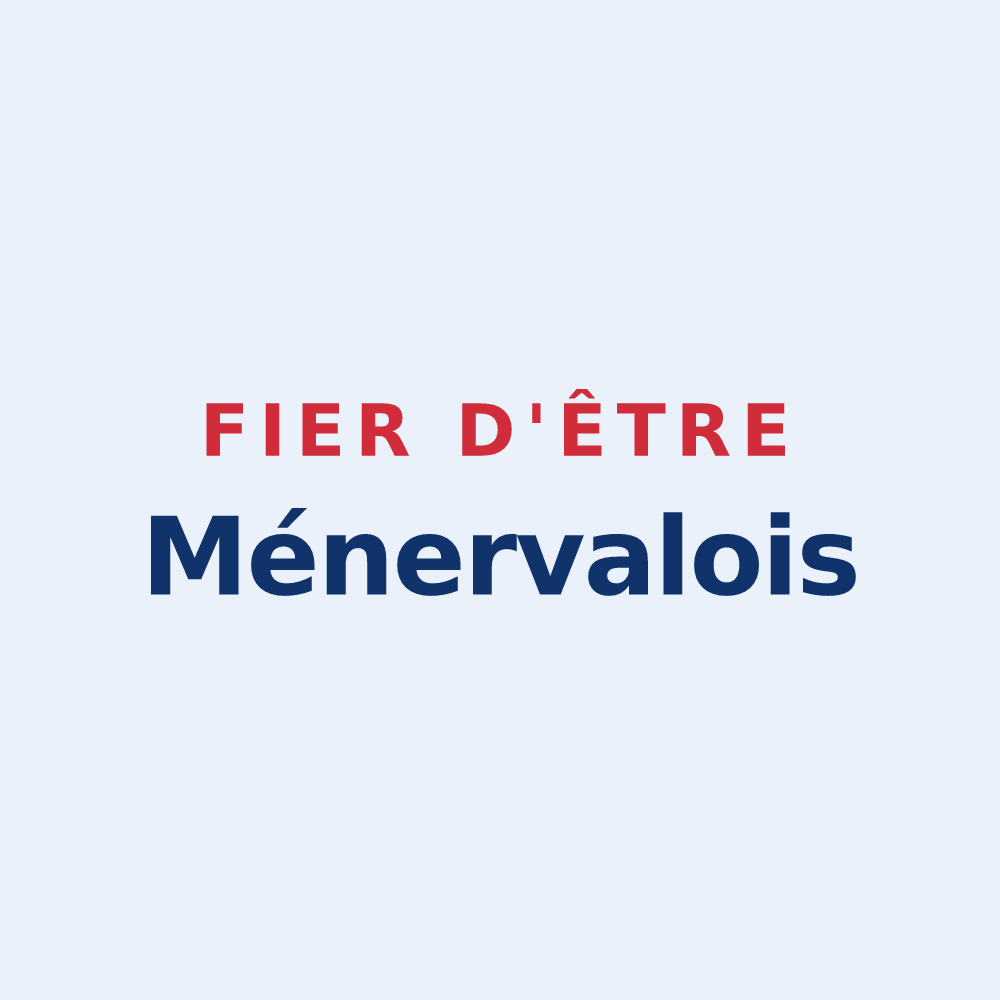 Sticker « Fier d'être Ménervalois » — design pour Ménerval