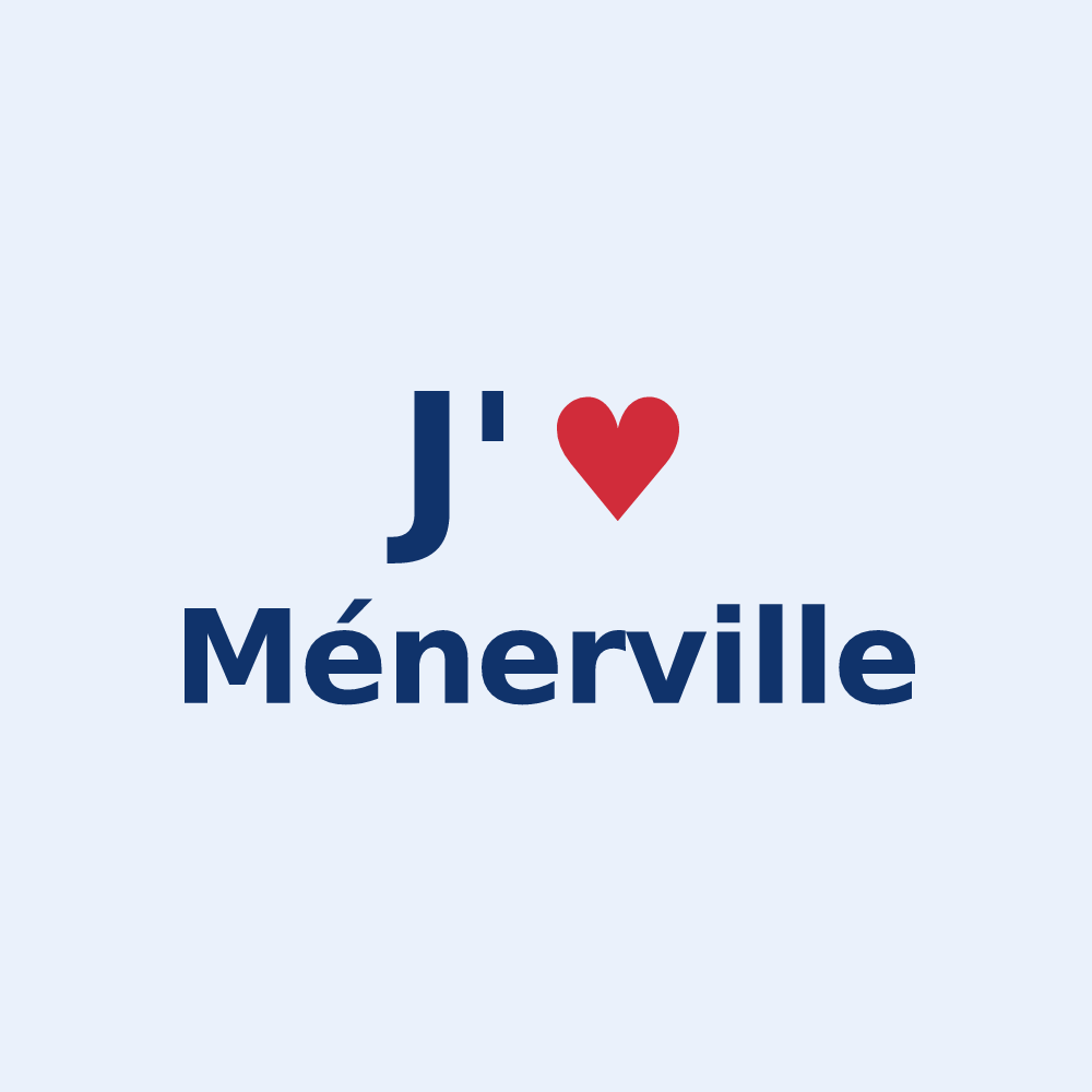 Sticker personnalisé Ménerville — design J'aime Ménerville