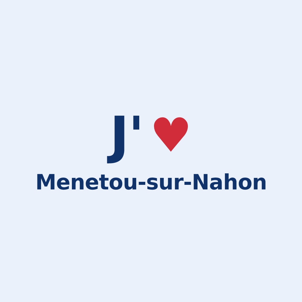 Sticker personnalisé Menetou-sur-Nahon — design J'aime Menetou-sur-Nahon