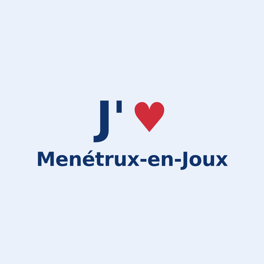 Sticker personnalisé Menétrux-en-Joux — design J'aime Menétrux-en-Joux