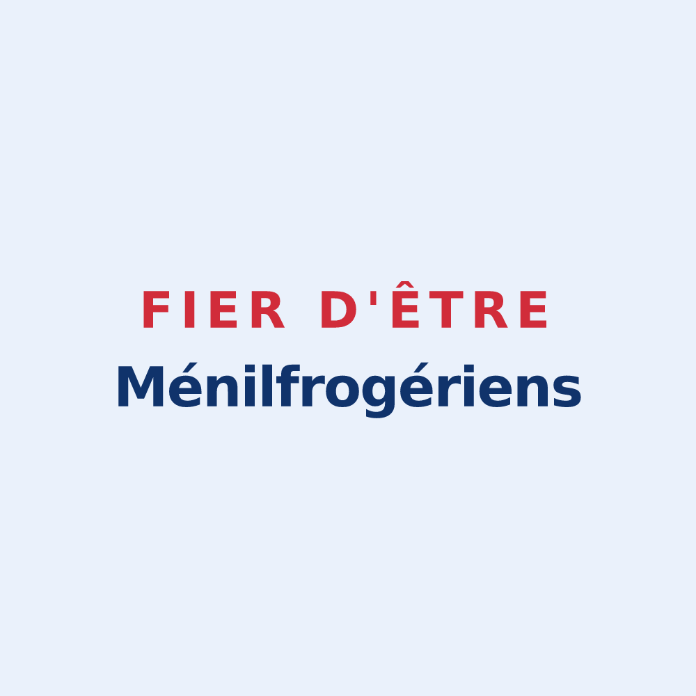 Sticker « Fier d'être Ménilfrogériens » — design pour Ménil-Froger