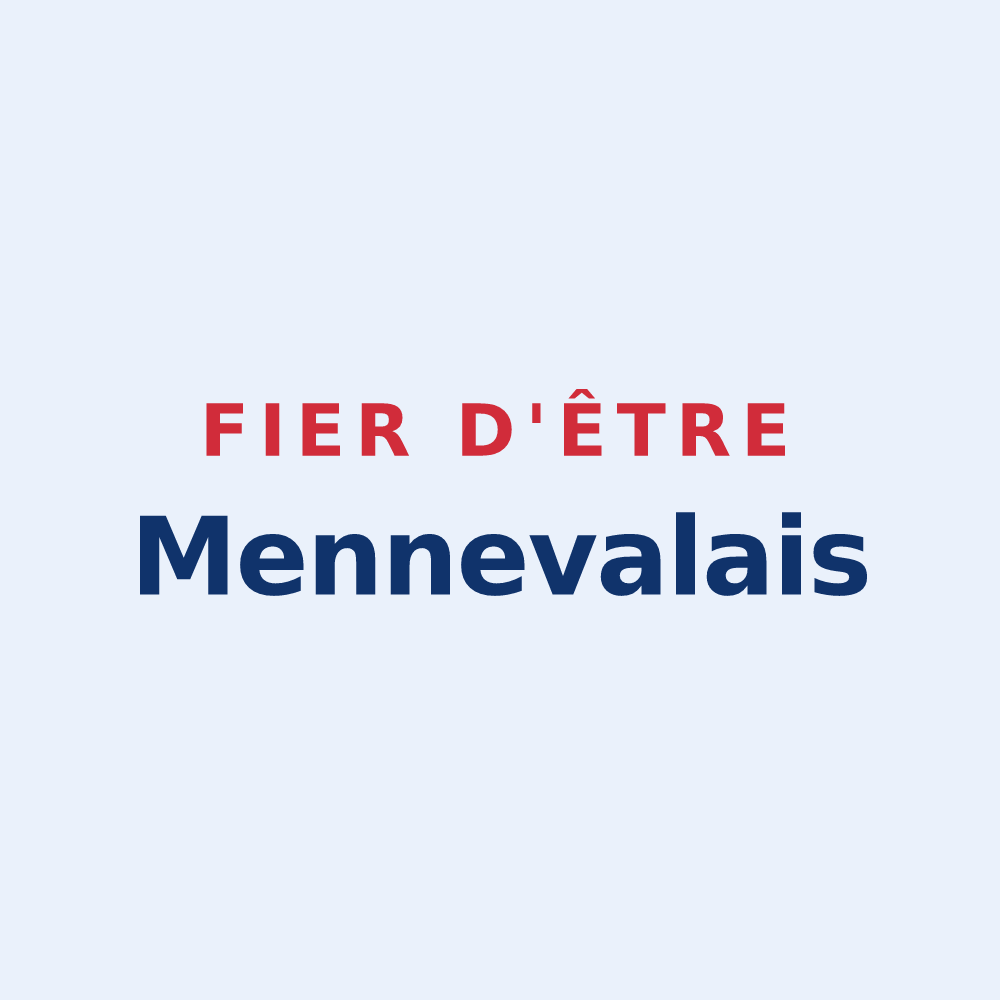 Sticker « Fier d'être Mennevalais » — design pour Menneval