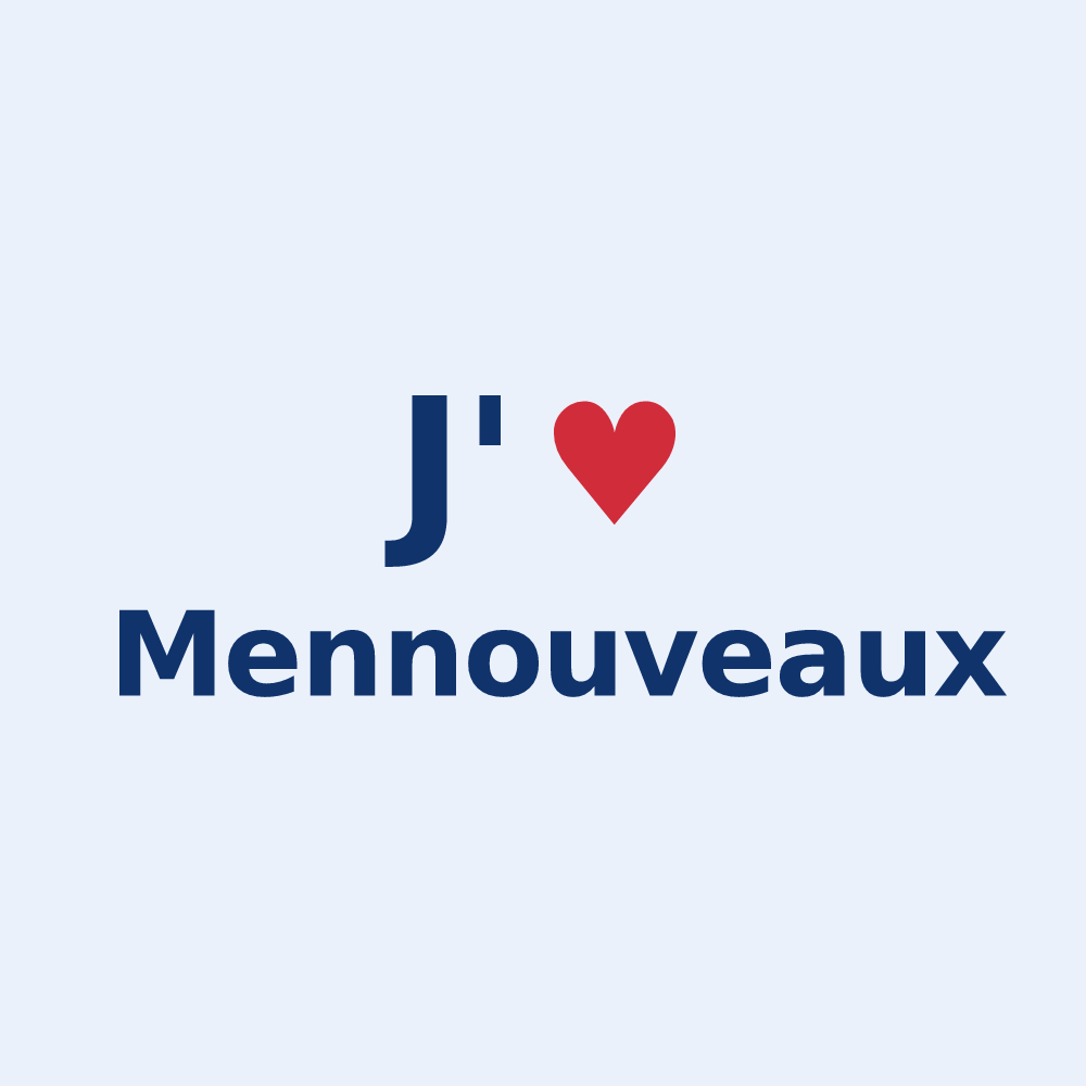 Sticker personnalisé Mennouveaux — design J'aime Mennouveaux