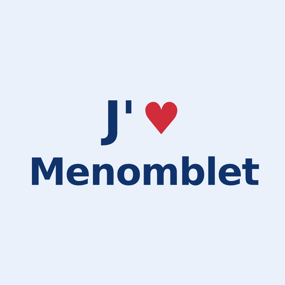 Sticker personnalisé Menomblet — design J'aime Menomblet