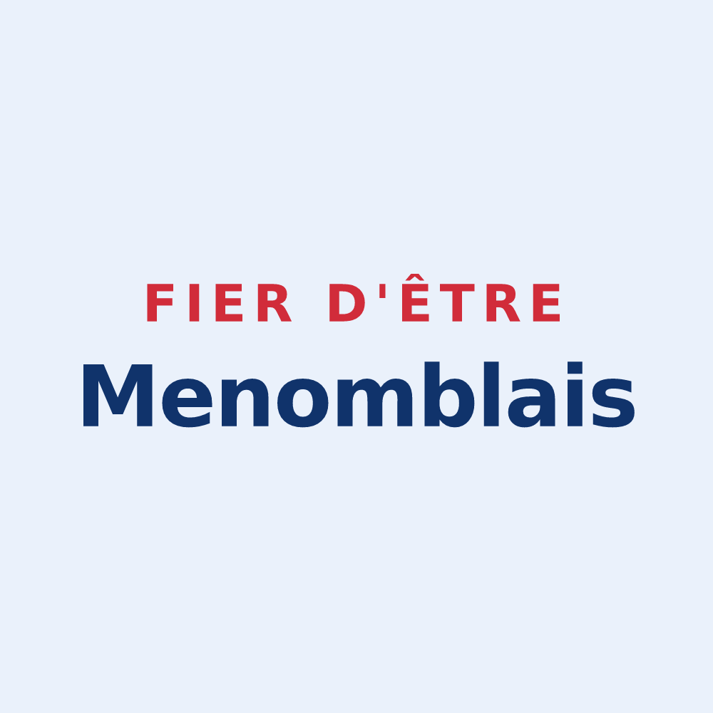 Sticker « Fier d'être Menomblais » — design pour Menomblet
