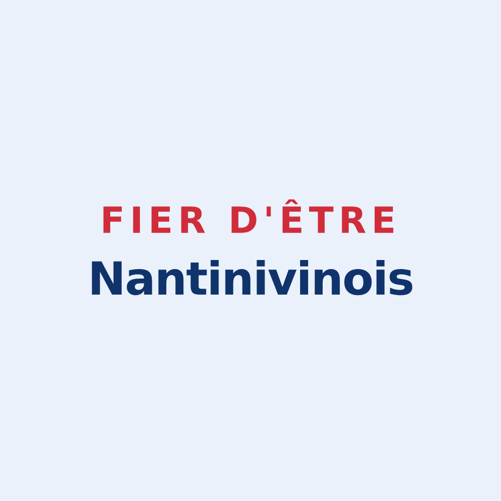 Sticker « Fier d'être Nantinivinois » — design pour Menou