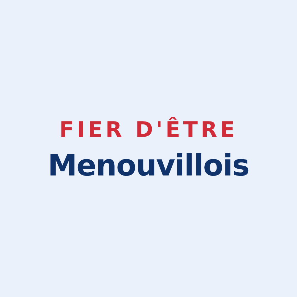 Sticker « Fier d'être Menouvillois » — design pour Menouville