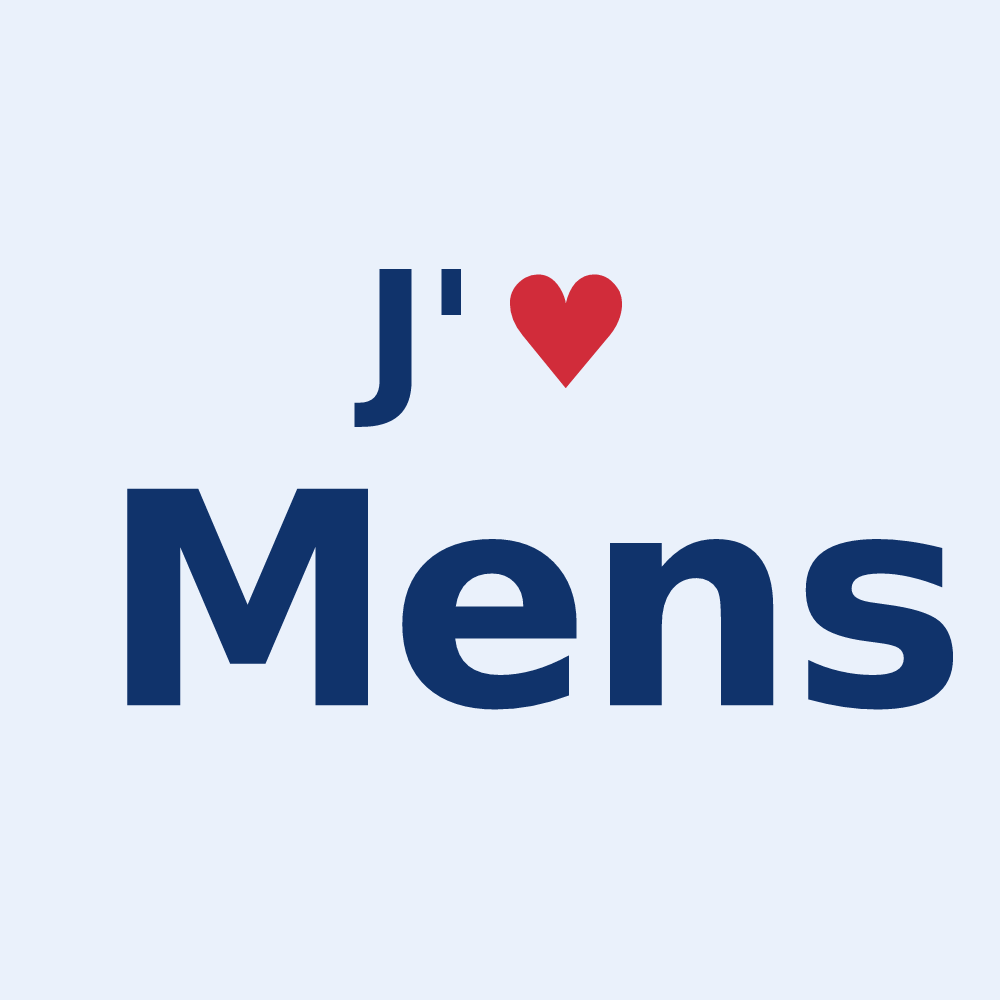 Sticker personnalisé Mens — design J'aime Mens