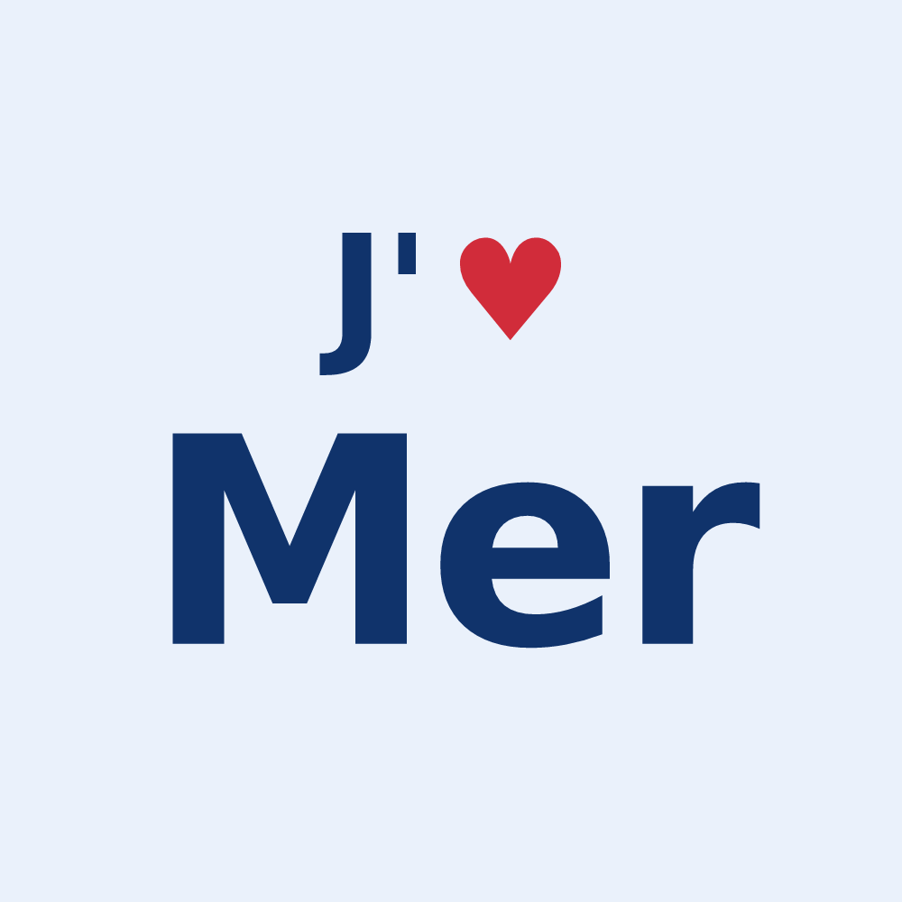 Sticker personnalisé Mer — design J'aime Mer