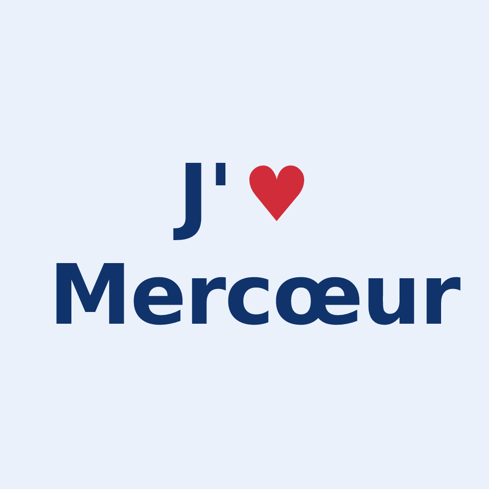 Sticker personnalisé Mercœur — design J'aime Mercœur