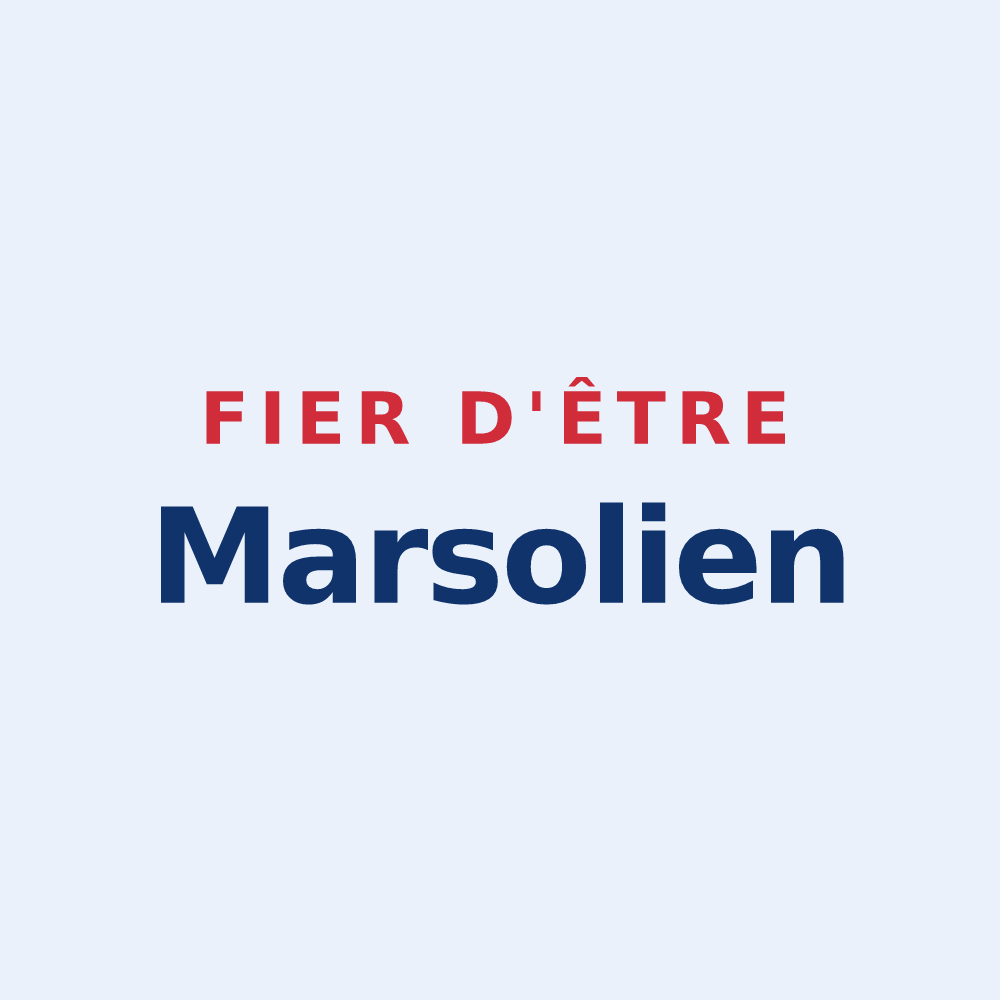 Sticker « Fier d'être Marsolien » — design pour Merceuil
