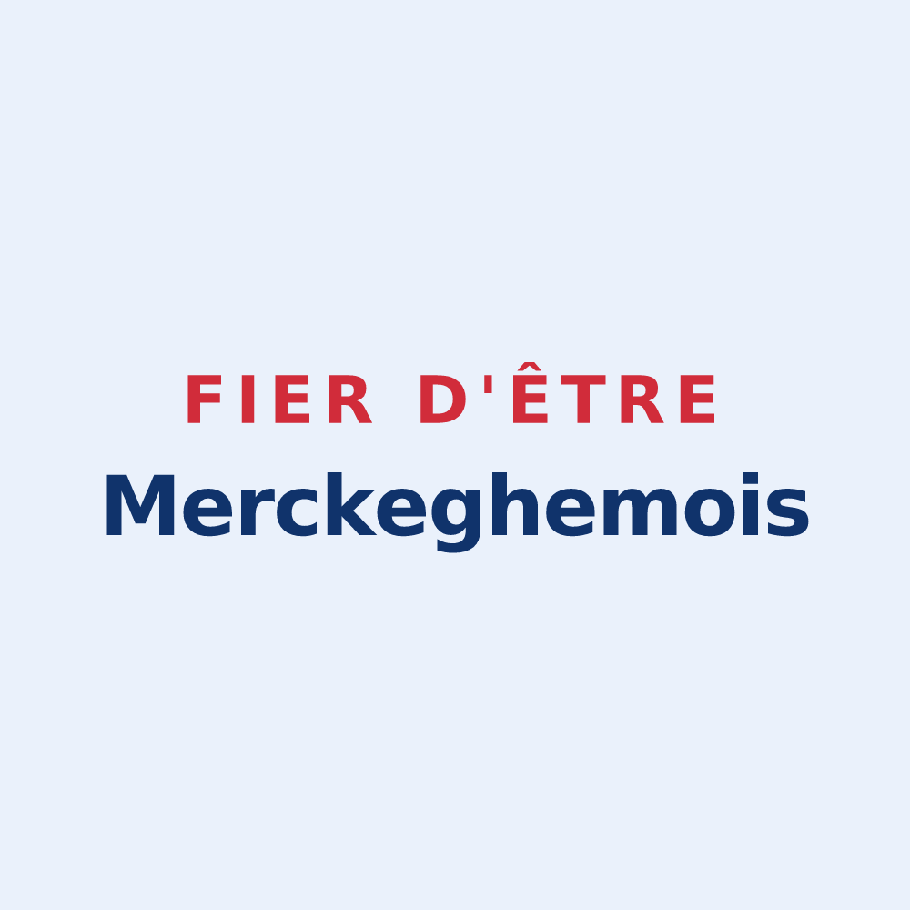 Sticker « Fier d'être Merckeghemois » — design pour Merckeghem