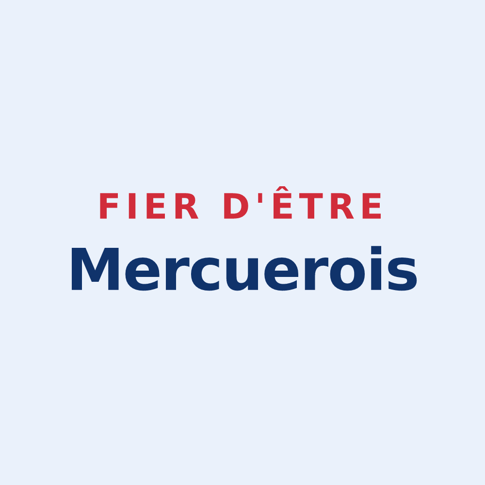 Sticker « Fier d'être Mercuerois » — design pour Mercuer