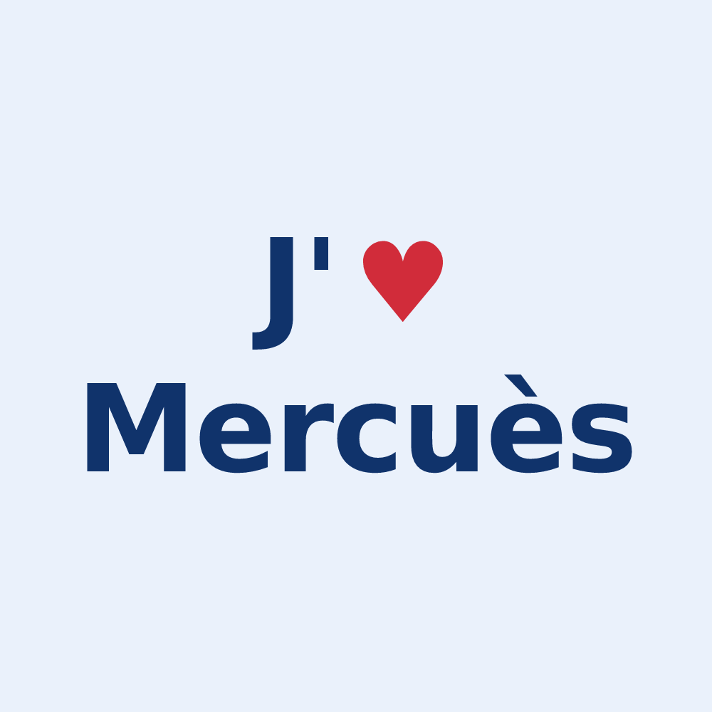 Sticker personnalisé Mercuès — design J'aime Mercuès