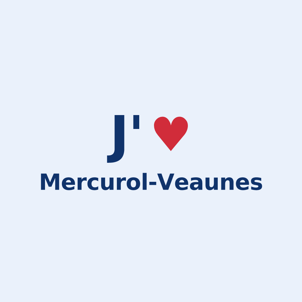 Sticker personnalisé Mercurol-Veaunes — design J'aime Mercurol-Veaunes