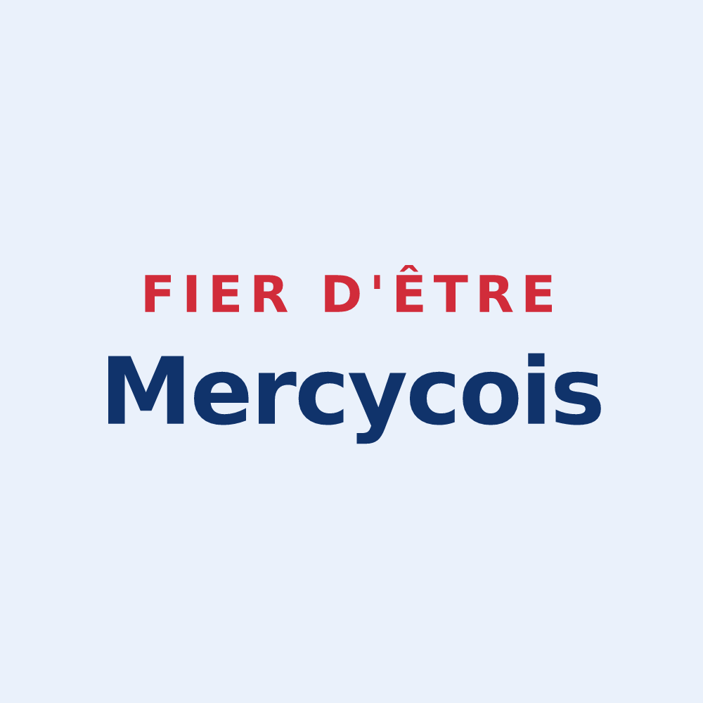 Sticker « Fier d'être Mercycois » — design pour Mercy