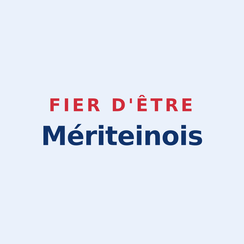 Sticker « Fier d'être Mériteinois » — design pour Méritein