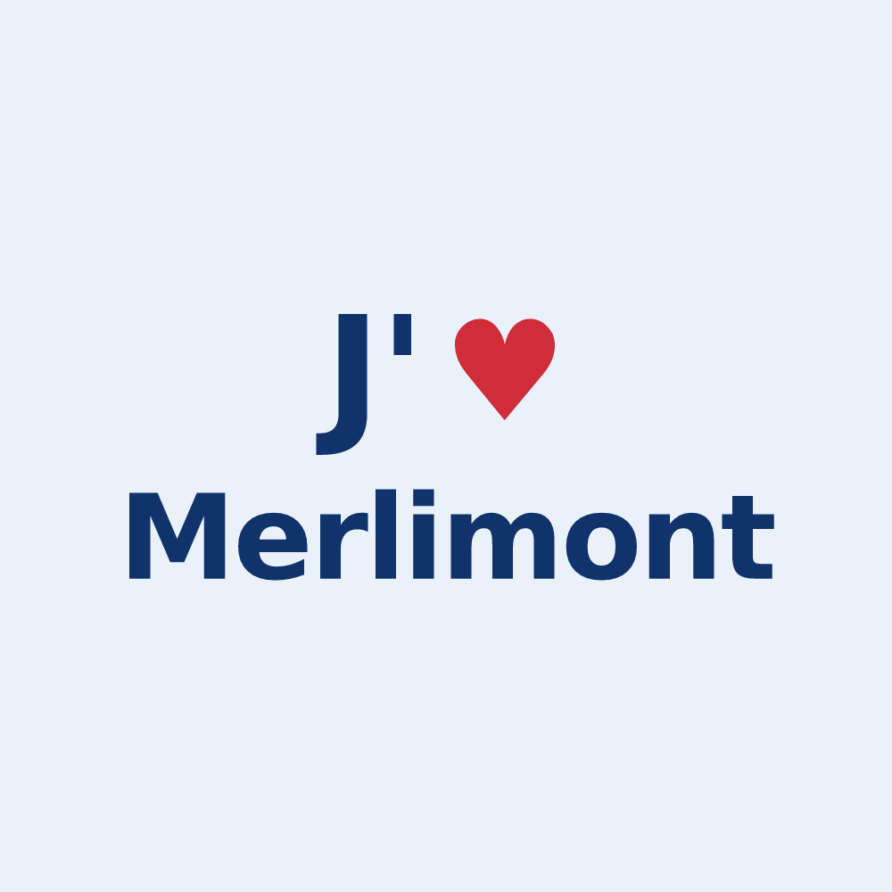 Sticker personnalisé Merlimont — design J'aime Merlimont