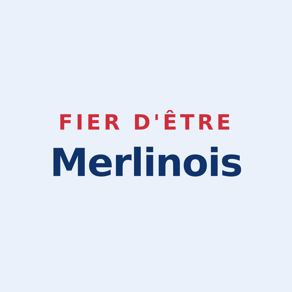 Sticker « Fier d'être Merlinois » — design pour Merlines