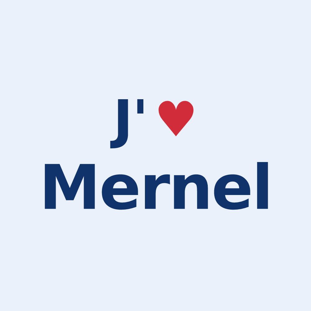 Sticker personnalisé Mernel — design J'aime Mernel