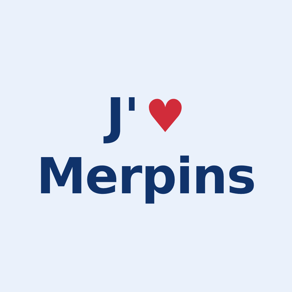 Sticker personnalisé Merpins — design J'aime Merpins