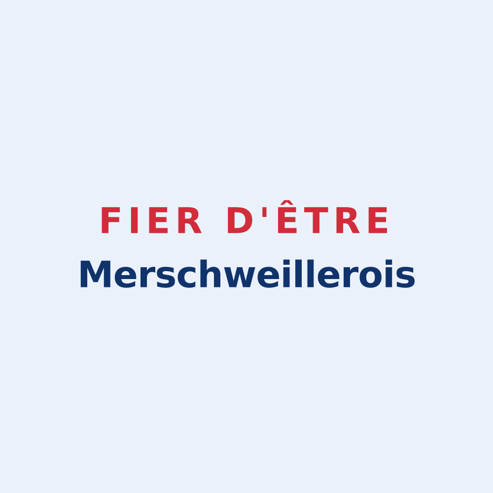 Sticker « Fier d'être Merschweillerois » — design pour Merschweiller