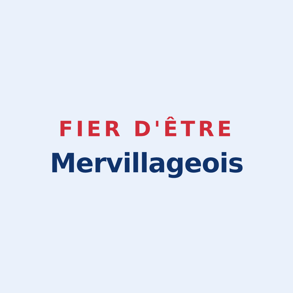 Sticker « Fier d'être Mervillageois » — design pour Mervilla