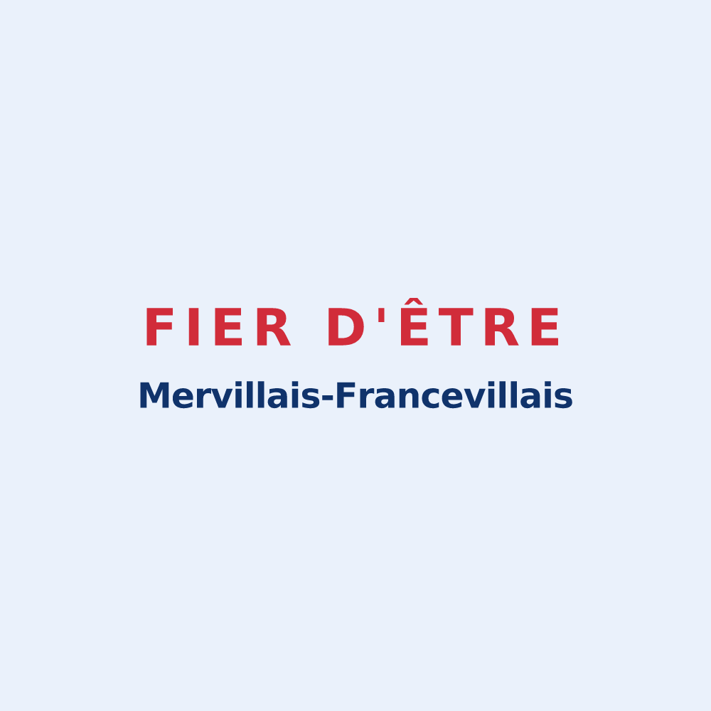 Sticker « Fier d'être Mervillais-Francevillais » — design pour Merville-Franceville-Plage