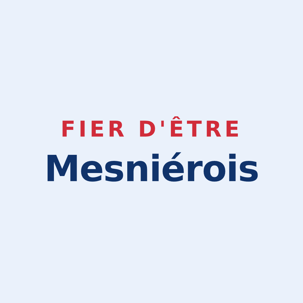 Sticker « Fier d'être Mesniérois » — design pour Mesnières-en-Bray