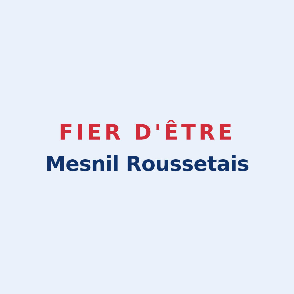 Sticker « Fier d'être Mesnil Roussetais » — design pour Mesnil-Rousset