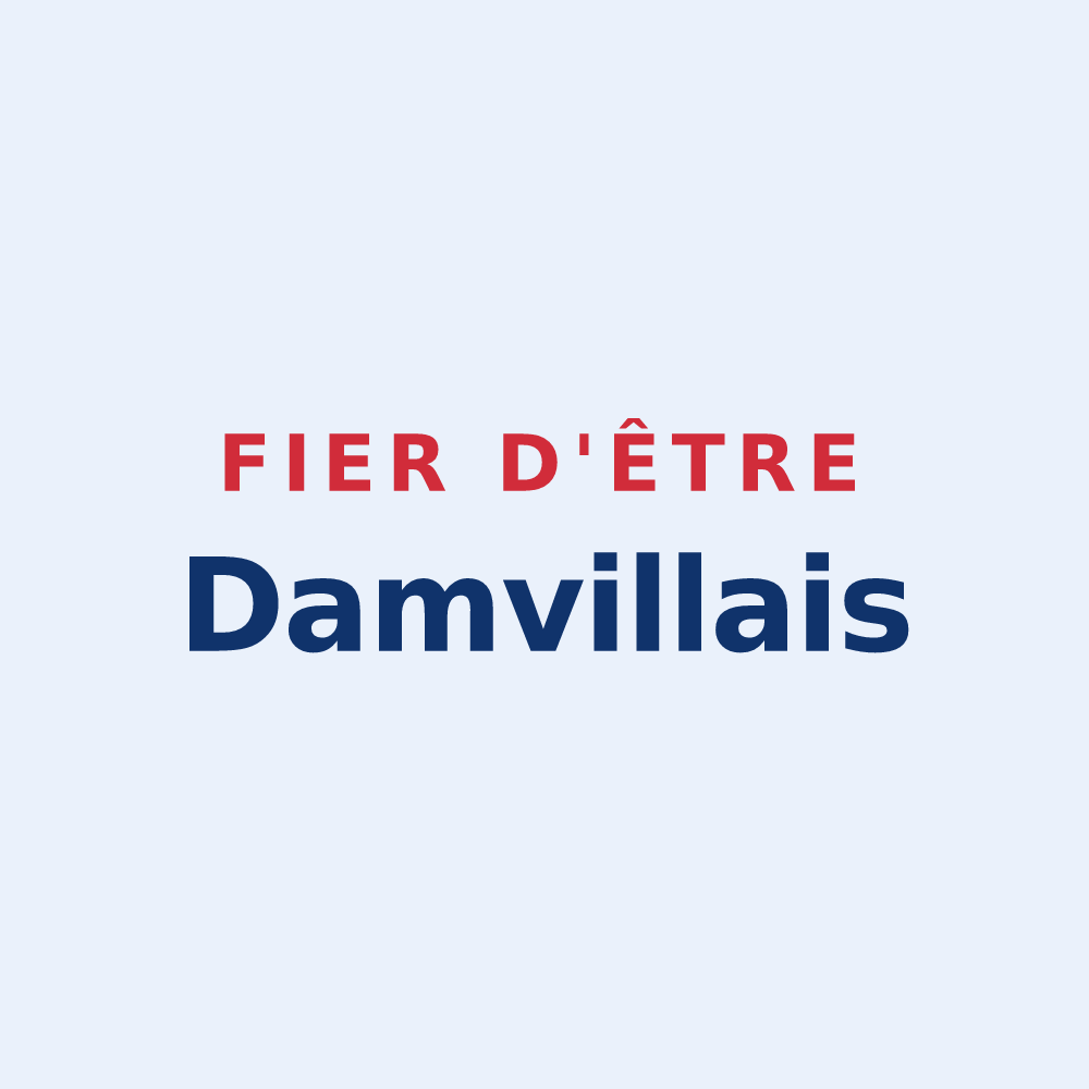 Sticker « Fier d'être Damvillais » — design pour Mesnils-sur-Iton