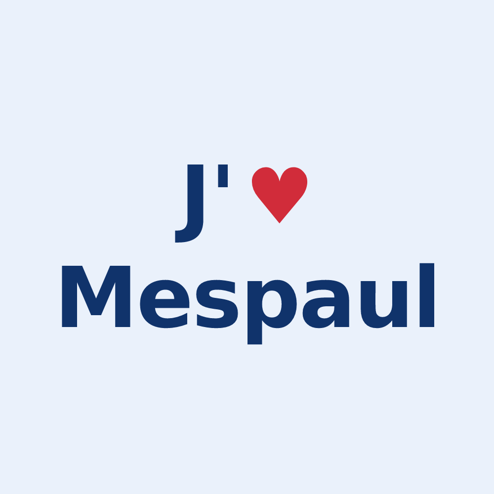 Sticker personnalisé Mespaul — design J'aime Mespaul
