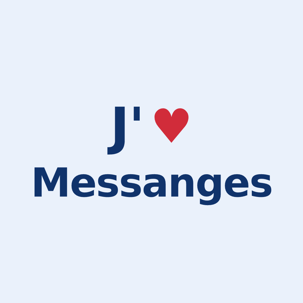 Sticker personnalisé Messanges — design J'aime Messanges