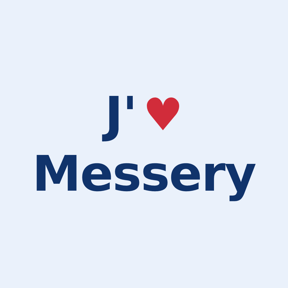 Sticker personnalisé Messery — design J'aime Messery