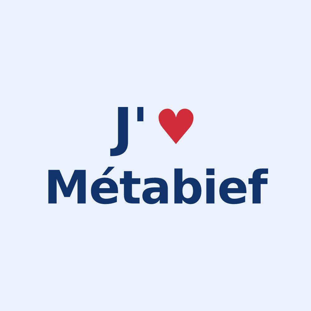 Sticker personnalisé Métabief — design J'aime Métabief