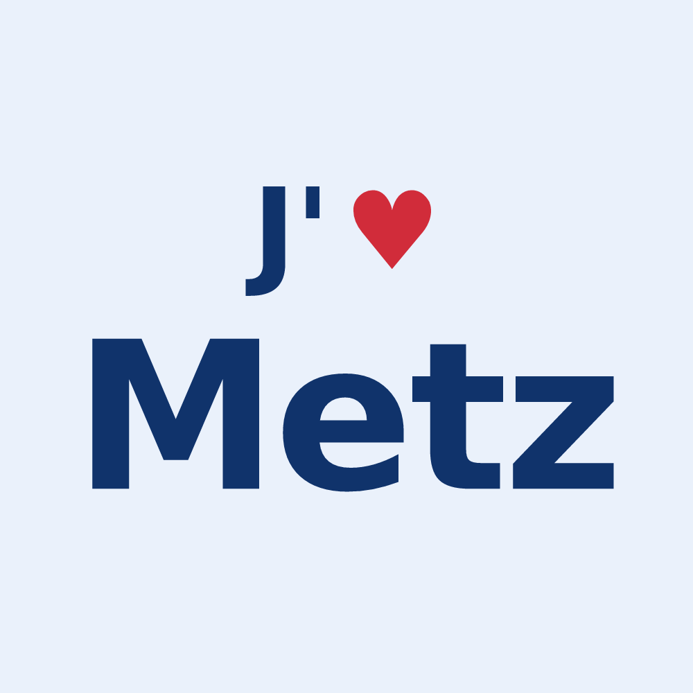 Sticker personnalisé Metz — design J'aime Metz