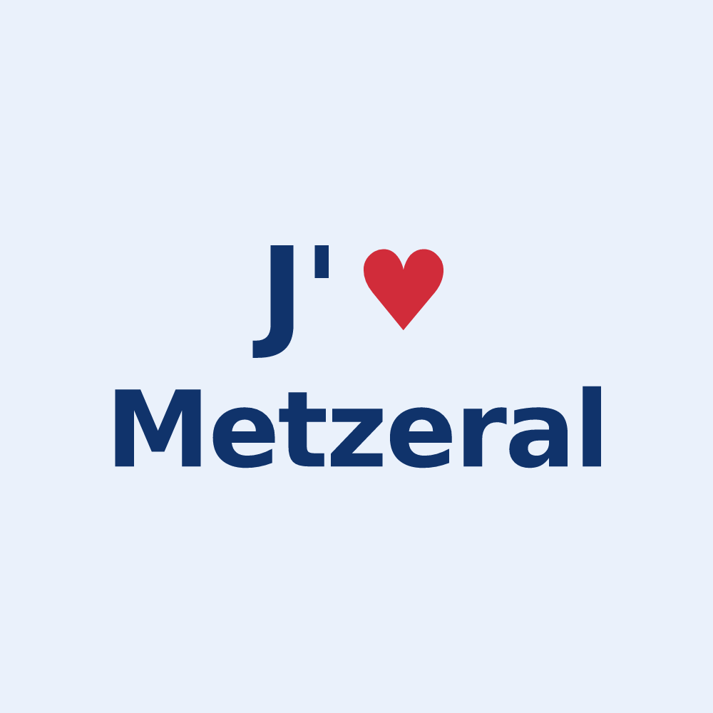 Sticker personnalisé Metzeral — design J'aime Metzeral
