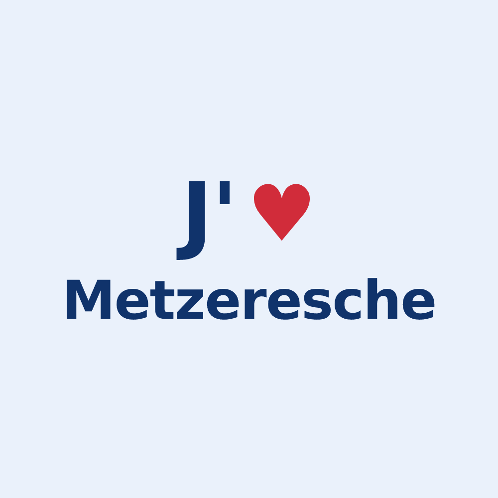 Sticker personnalisé Metzeresche — design J'aime Metzeresche