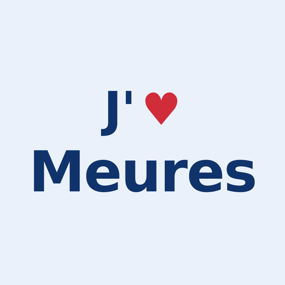 Sticker personnalisé Meures — design J'aime Meures
